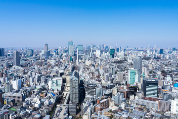 東京　渋谷　新宿の眺望