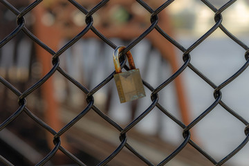 Love Lock on a fence