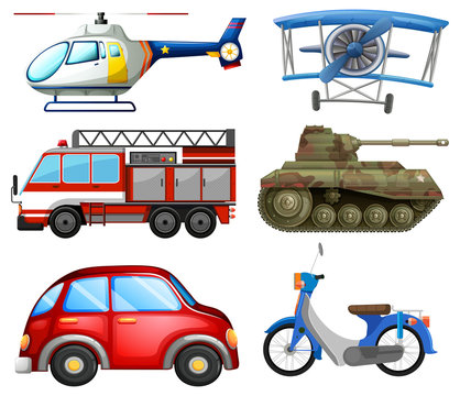 Set of transport objects