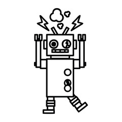 malfunctioning robot icon