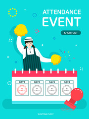 Shopping event illustration
