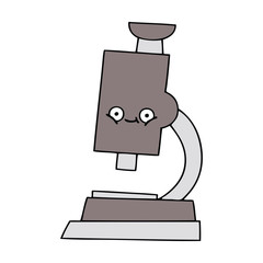 cute cartoon microscope