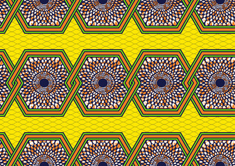 textile fashion, african print fabric, abstract seamless pattern, vector illustration file.