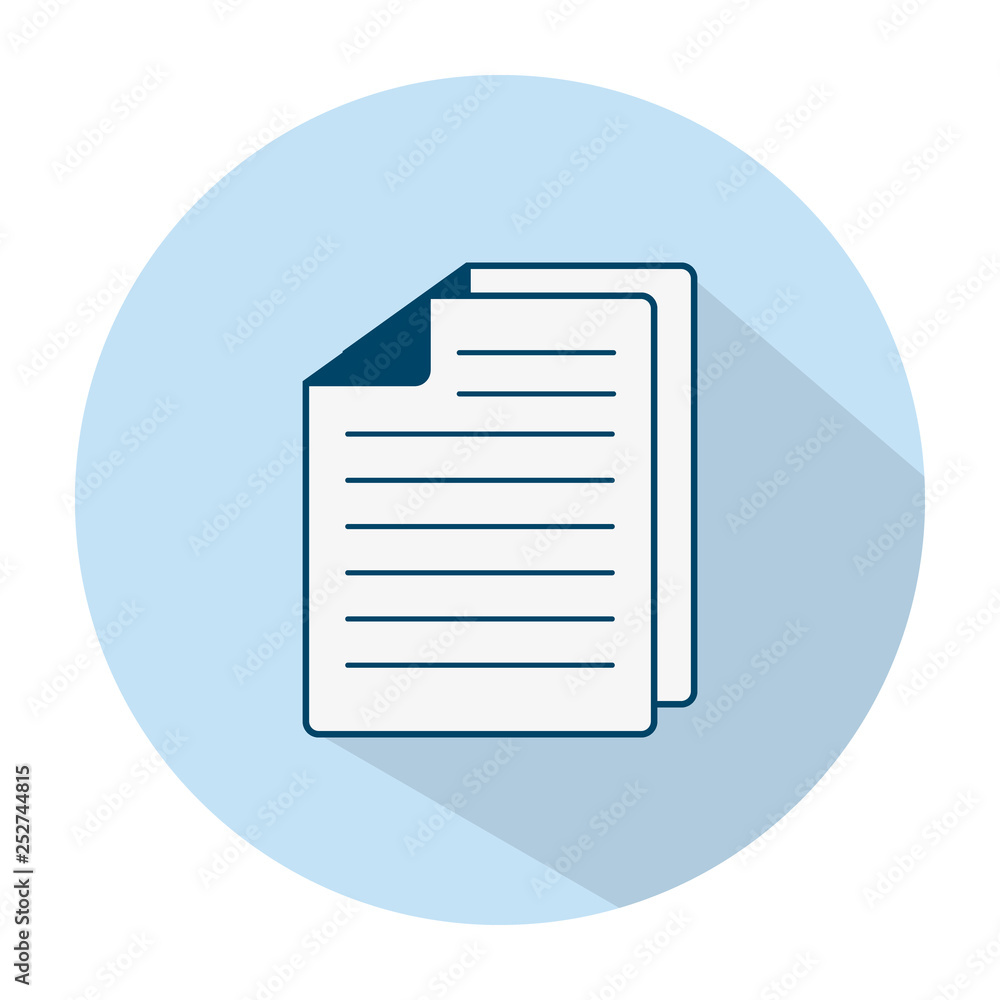 Poster document flat icon - document vector icon. illustration isolated for graphic and web design