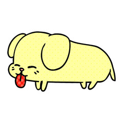 cartoon of cute kawaii dog