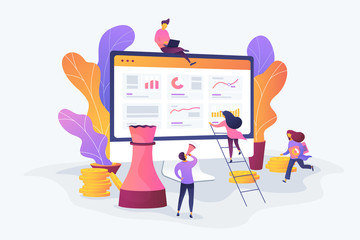 Consulting vector creative concept illustration.