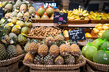  various fruits for sell at supermarket