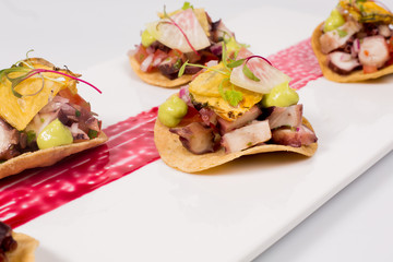 tostadas de mariscos