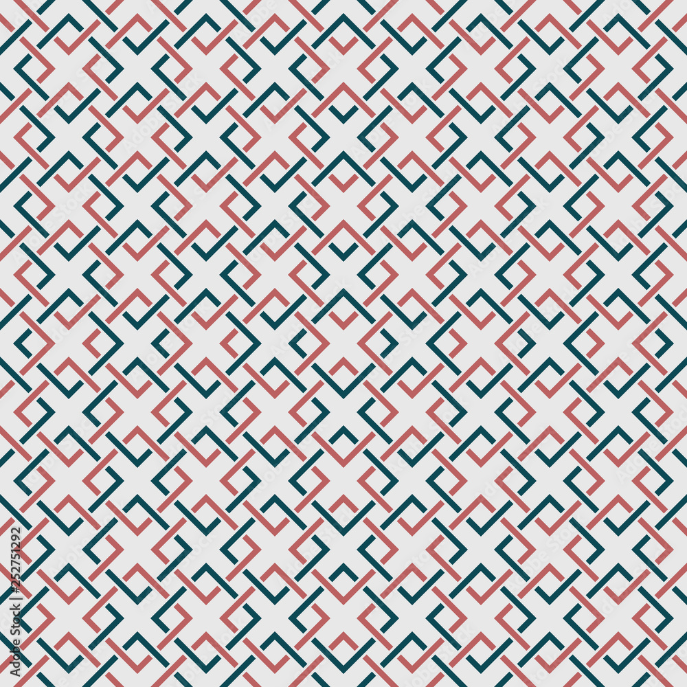 Aufkleber abstract geometric pattern of square simple blue and orange color background. you can use for wrappi