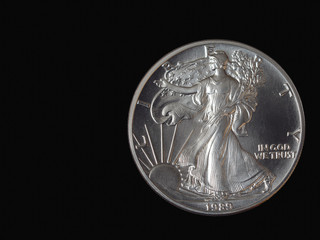 Walking liberty US. silver dollar