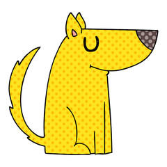 quirky comic book style cartoon dog