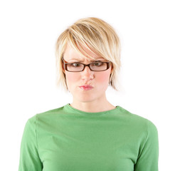 Fototapeta premium Blonde Female Expressions