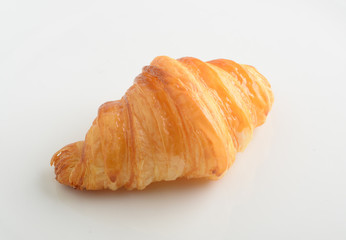 Croissant on white background