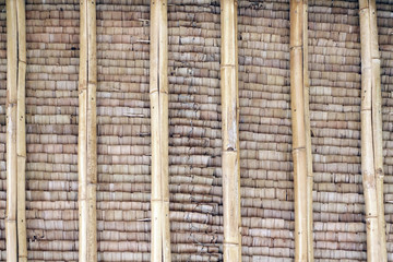 close up of bamboo wall texture for background                              
