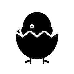 Chickvector, Isolated Spring season solid icon