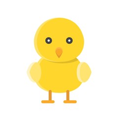 Chick vector, Isolated Spring season flat icon