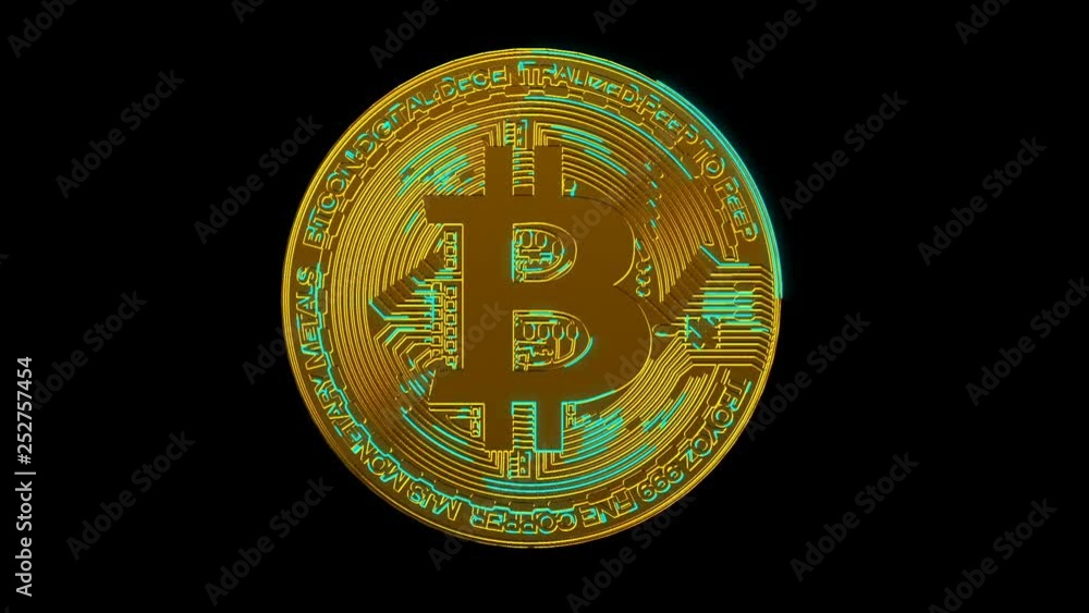 Poster bitcoin blockchain crypto currency digital encryption network for world money