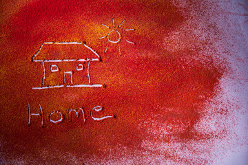 Colorful Powder draw home sun