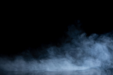 Abstract Smoke on black Background