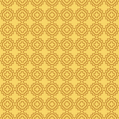 Modern Stylish Geometry Seamless Pattern Art Deco Background. Luxury Texture For Wallpaper, Invitation. Vector Illustration. Orange color
