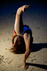 Young Filipino girl at beach in bikini