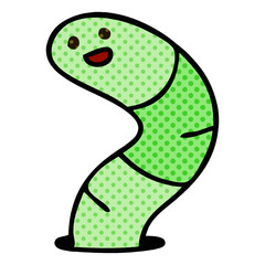 quirky comic book style cartoon snake