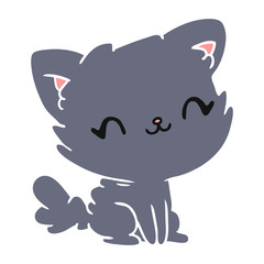 cartoon cute kawaii fluffy cat