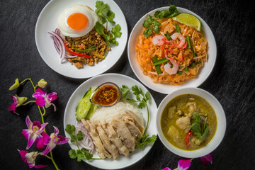 代表的なタイ料理　typical Thai cuisine