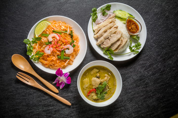 代表的なタイ料理　typical Thai cuisine