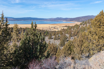 A farm on Eagle Lake in California, USA