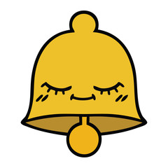 Naklejka premium cute cartoon bell