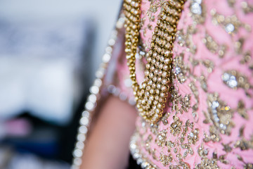 Indian bride's wearing her jewellery