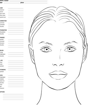 blank face template printable