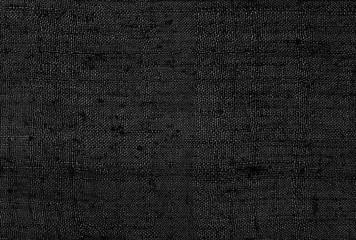 Black linen old fabric texture or background