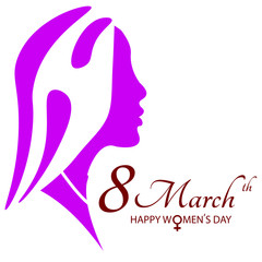 8 march gift card. International women's day