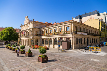 Fototapeta na wymiar Leon, Spain. Facade of City Hall