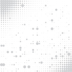 Gray bubbles on white background  