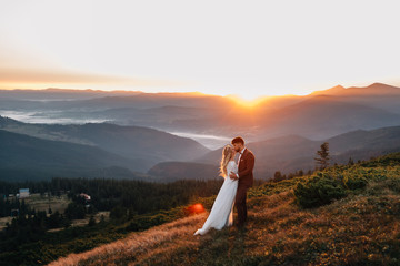 Fototapeta premium Meet the dawn in the mountains of Thailand.