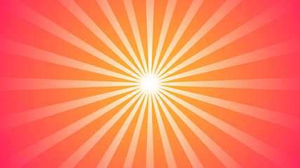 Abstract red gradient Background with Starburst effect. and Sunburst beams element. starburst shape on white. Radial circular geometric shape.