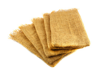 brown sack bag isolated on white background