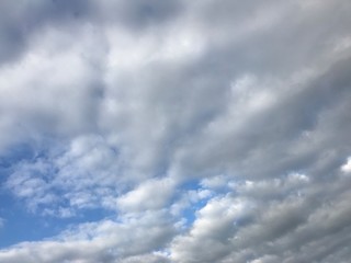 Cloudy sky on a bright day