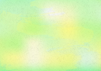 緑色の水彩絵具イメージ背景素材-和紙テクスチャ