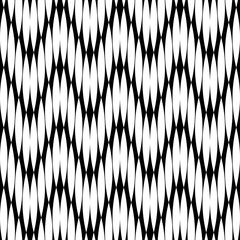 Trendy seamless pattern designs. Black-and-white figures from stripes. Vector geometric background. Can be used for wallpaper, textile, invitation card, wrapping, web page background.