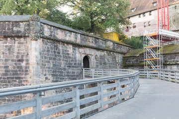 City view of Nuremberg, a city in Franconia in the german state of Bavaria