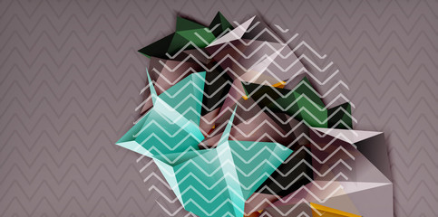 Low poly design 3d triangular shape background, mosaic abstract design template