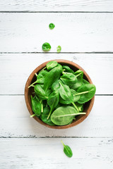 Baby spinach leaves