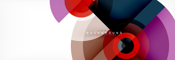 Obraz premium Geometric circle abstract background, creative geometric wallpaper.