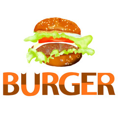 a mouth-watering Burger logo