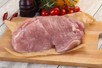 Raw pork meat