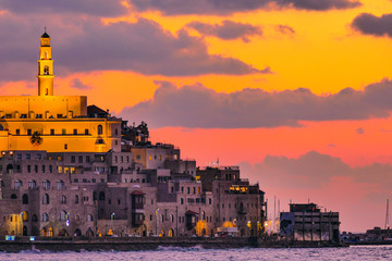 TEL AVIV ISRAEL Old Jaffa and St. Peters Church